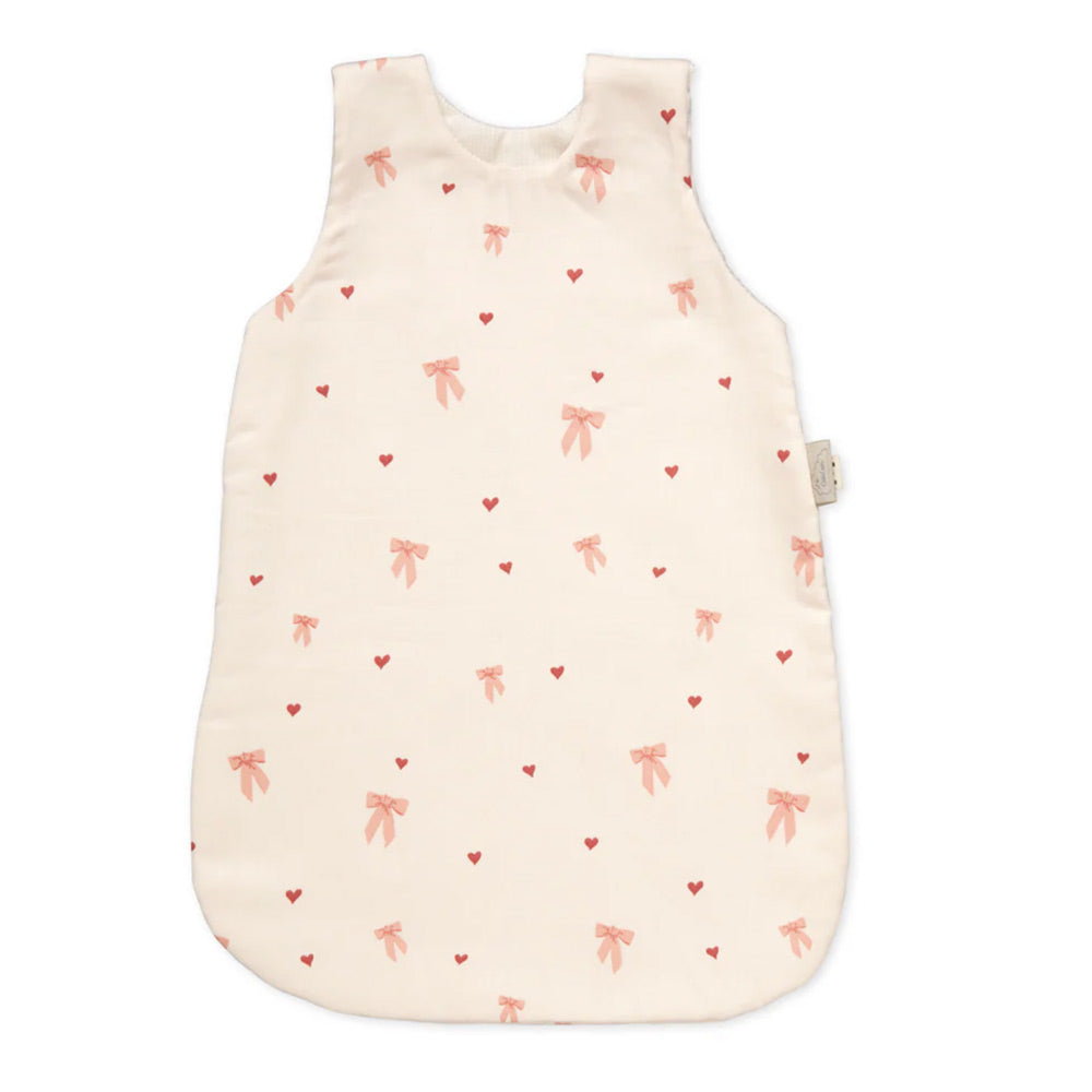Puppenaccessoire Schlafsack mit Herzen und Schleifen von Cam Cam Copenhagen