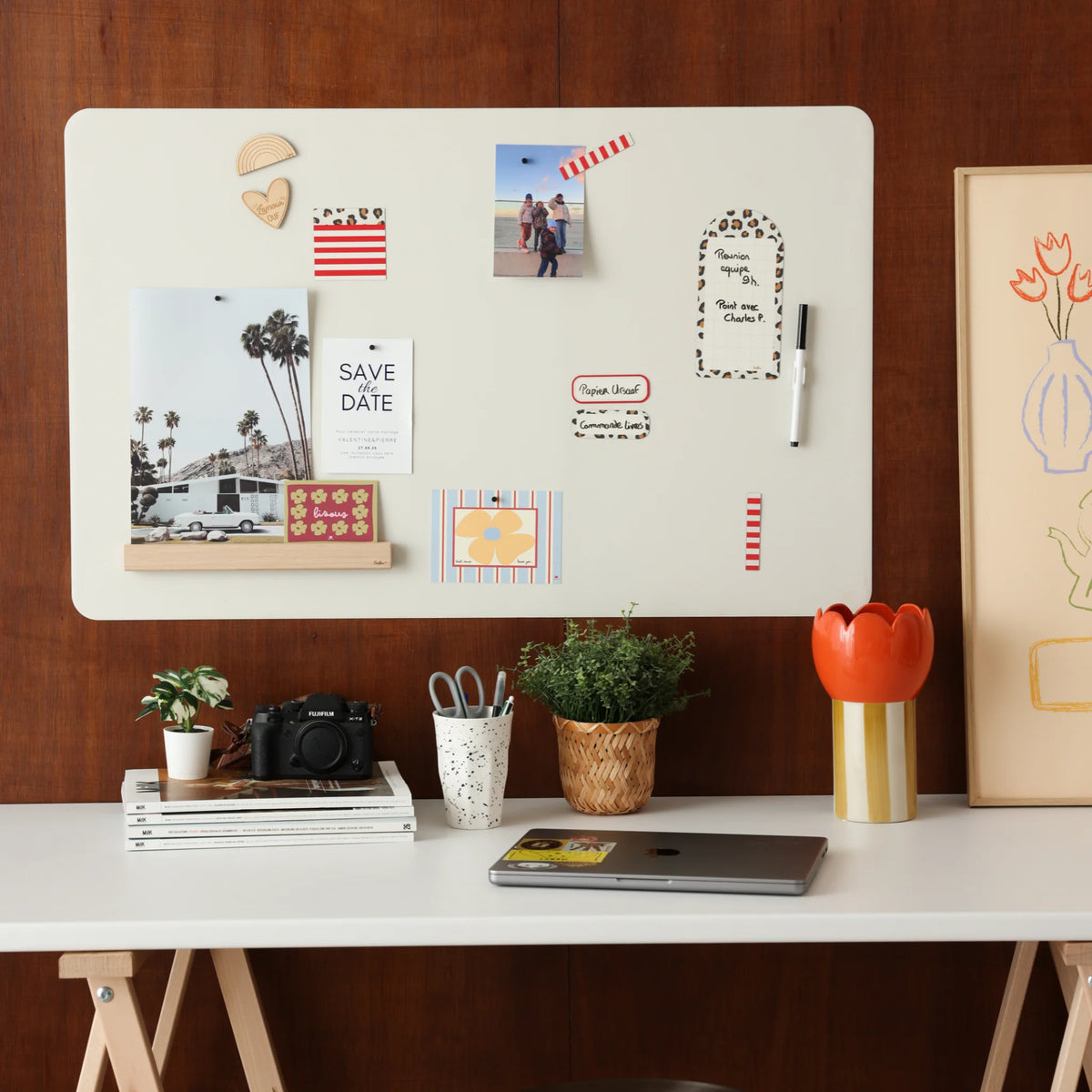 Magnettafel ECKIG S & M inkl. Magneten