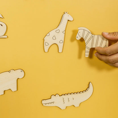 Holzmagnete SAVANNE | Magnete für Kinder
