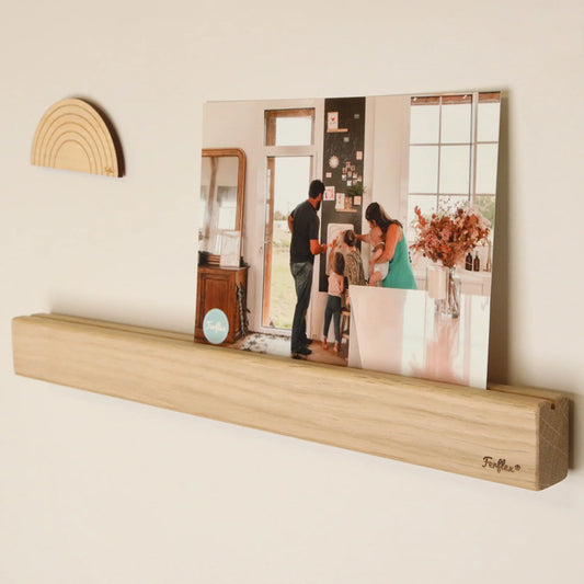 Magnetische Holzleiste für Fotos, Postkarten und mehr zum Anhängen an die Magnettafel