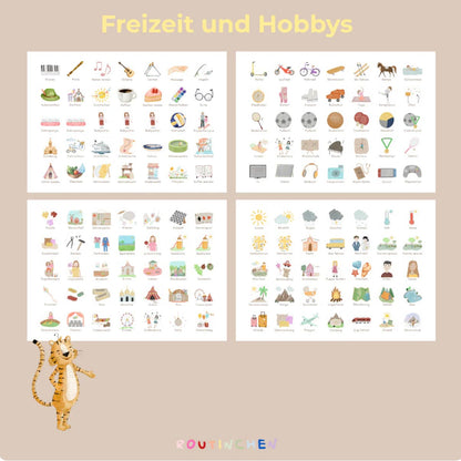 Routinekarten für die Themen Freizeit und Hobbys von Routinchen